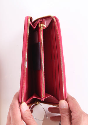Prada Saffiano Leather Red Key Holder Wallet | eBay